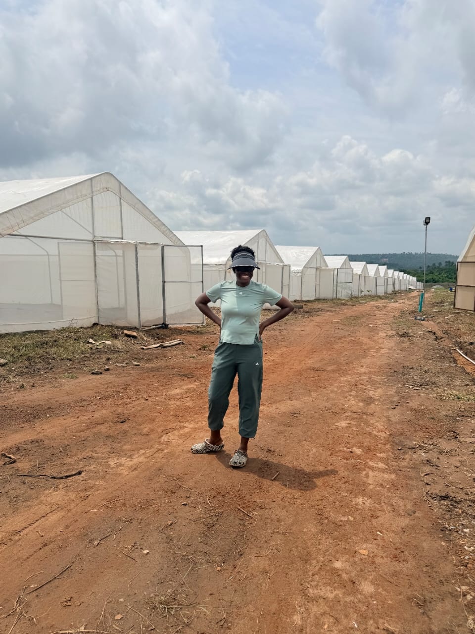 WGNI team member on site at the farm